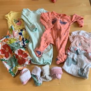 Baby girl newborn bundle